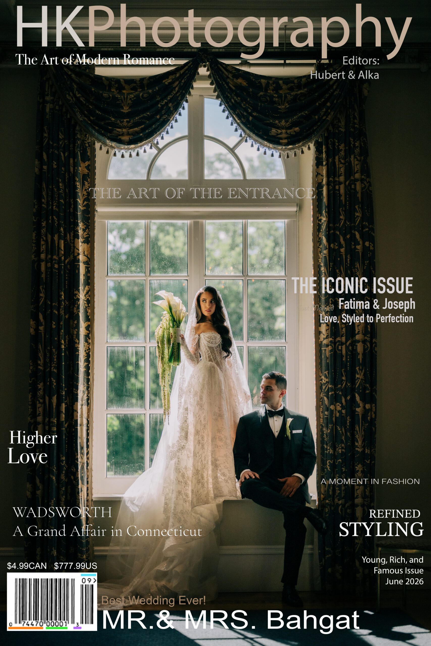 An Editorial Wedding at Wadsworth Mansion | Connecticut Wedding Photography